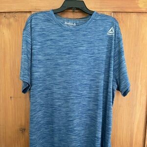 Reebok Blue Gray Tee Shirt 2XL